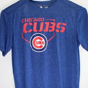 Chicago Cubs T-Shirt Men's XL Blue TX3 Cool Genuine MLB S/S Pullover Crewneck